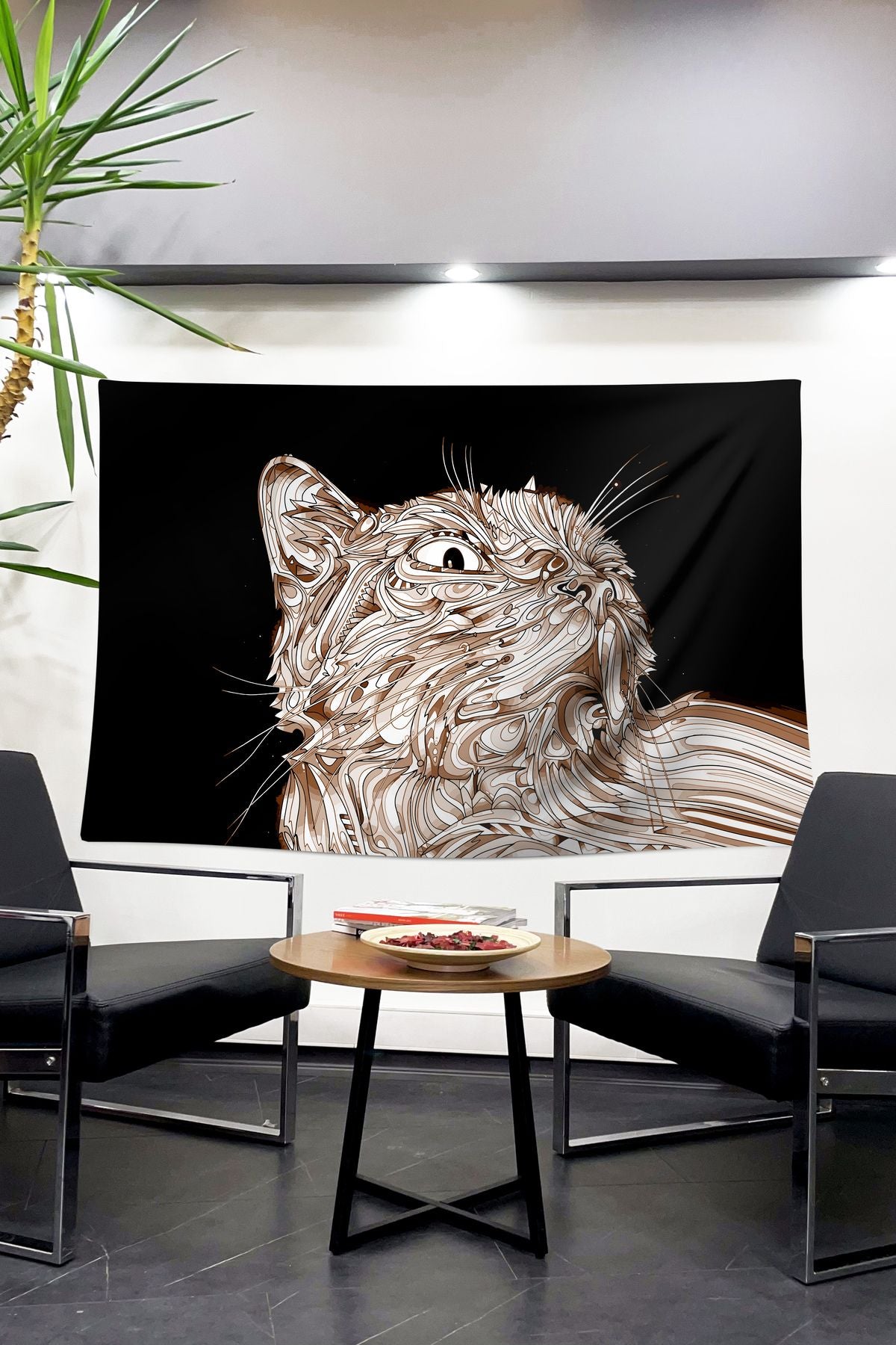 Sanat ve Gizem! Çizgi Sanatı Kedi