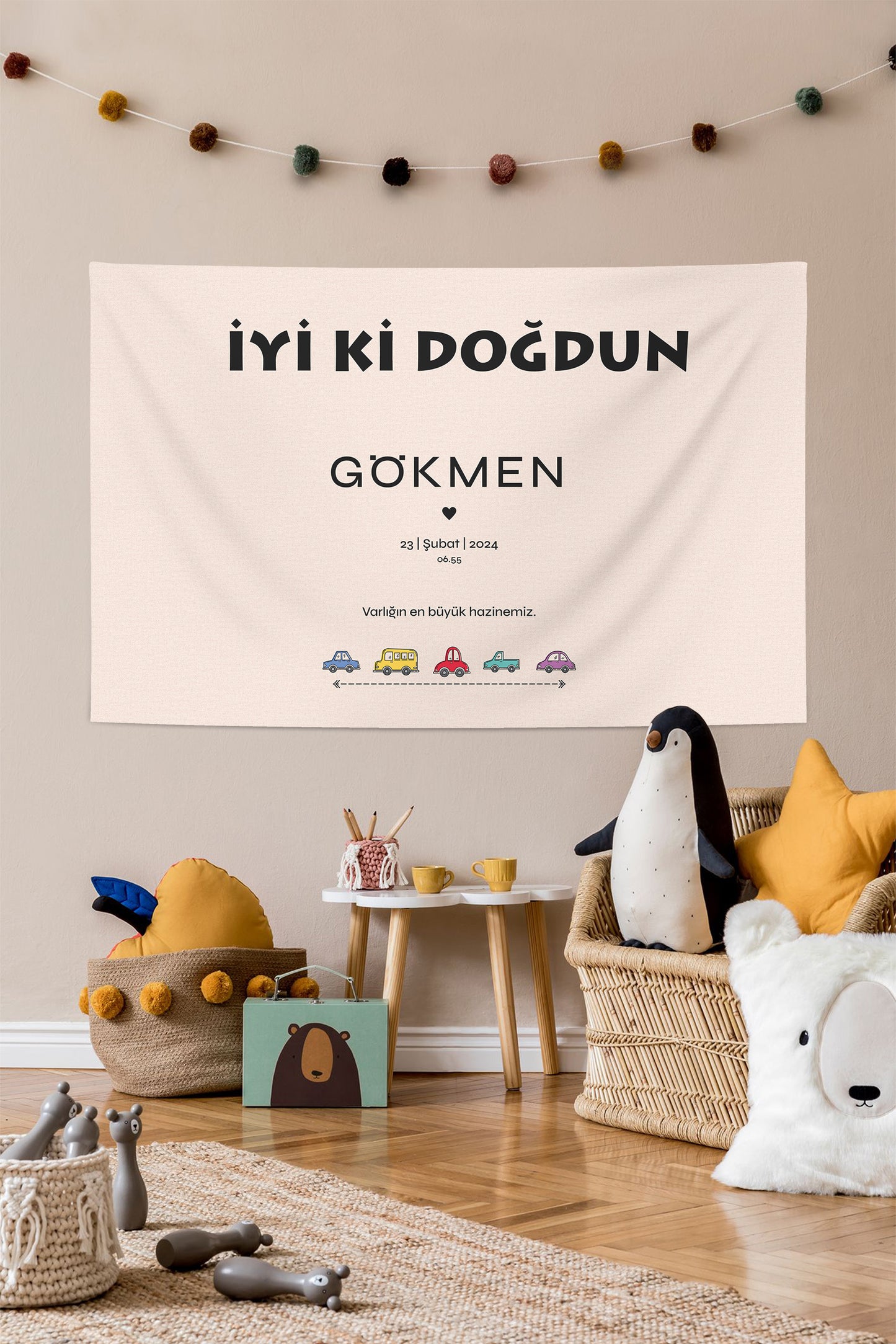Kişiselleştirilebilir Doğum Günü Örtüsü (#38)