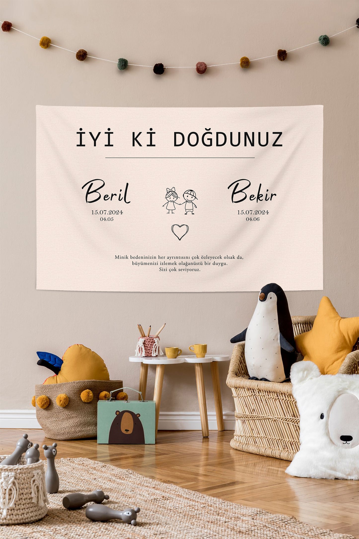 Kişiselleştirilebilir Doğum Günü Örtüsü (#57)