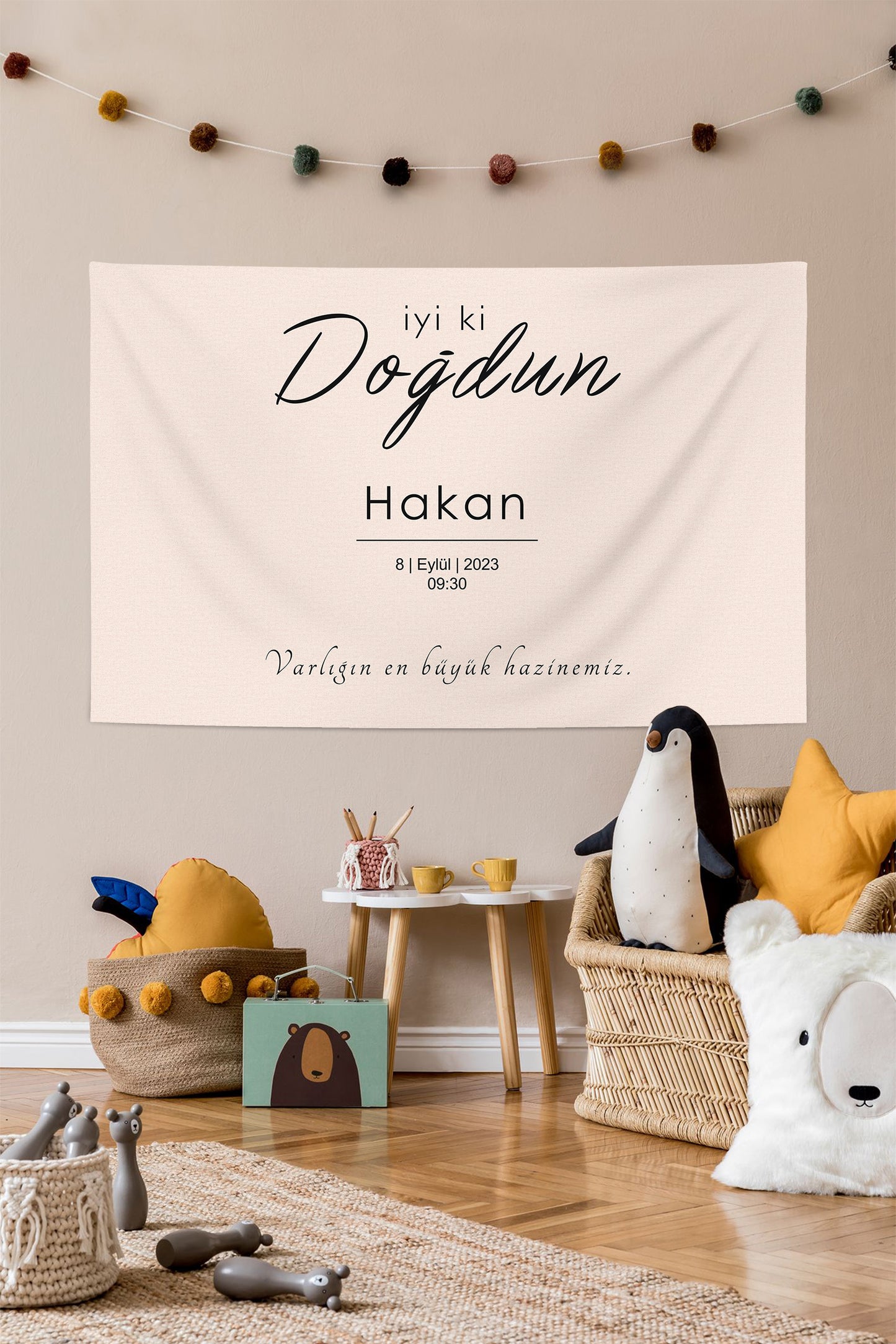 Kişiselleştirilebilir Doğum Günü Örtüsü (#6)