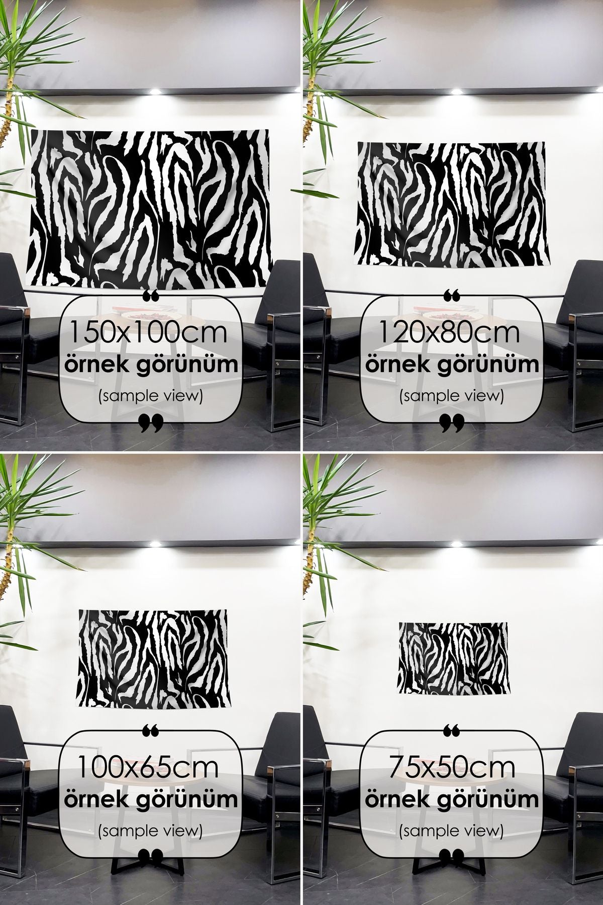 Siyah ve Beyazın Uyumu: Zebra Desenli