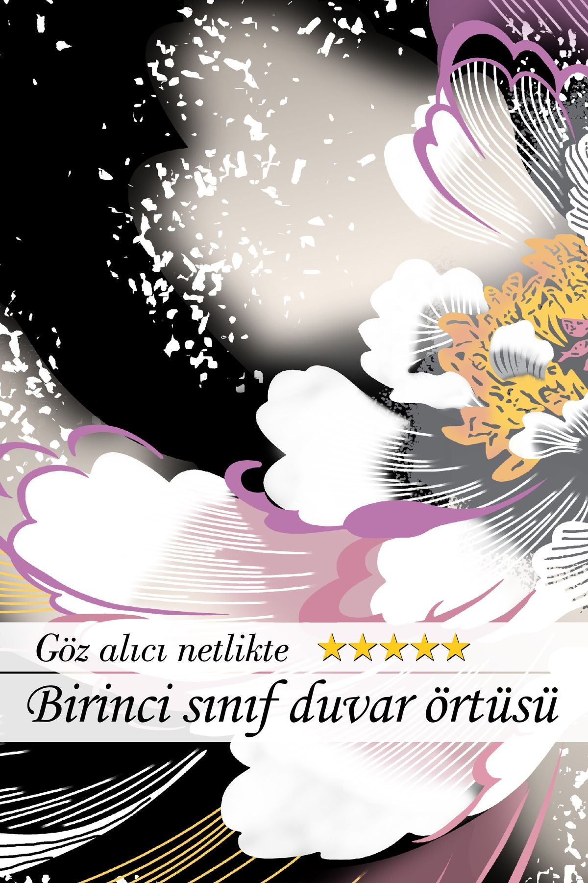 Sessiz Güzellik: Siyahın İçinde İnci Gibi Bir Çiçek