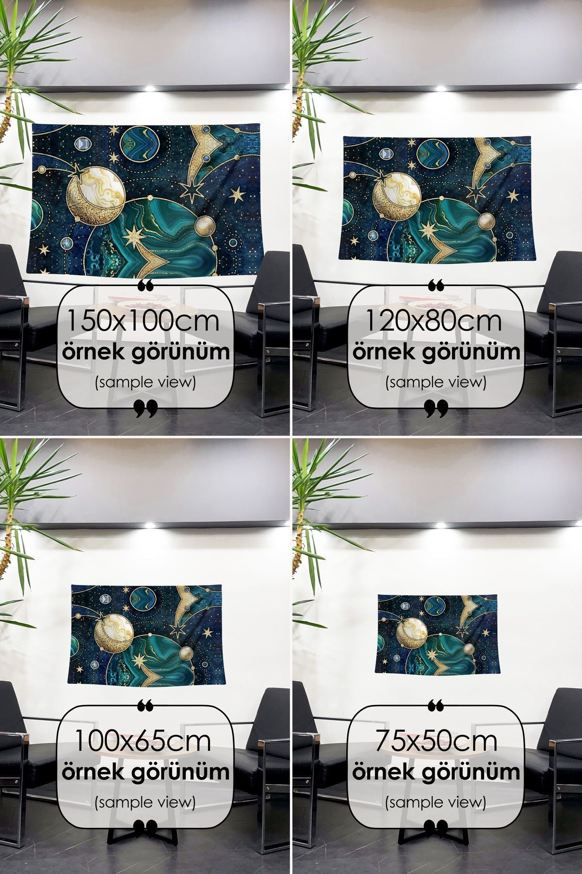 Uzayın Büyüsü! Mermer Dokulu Uzay Temalı