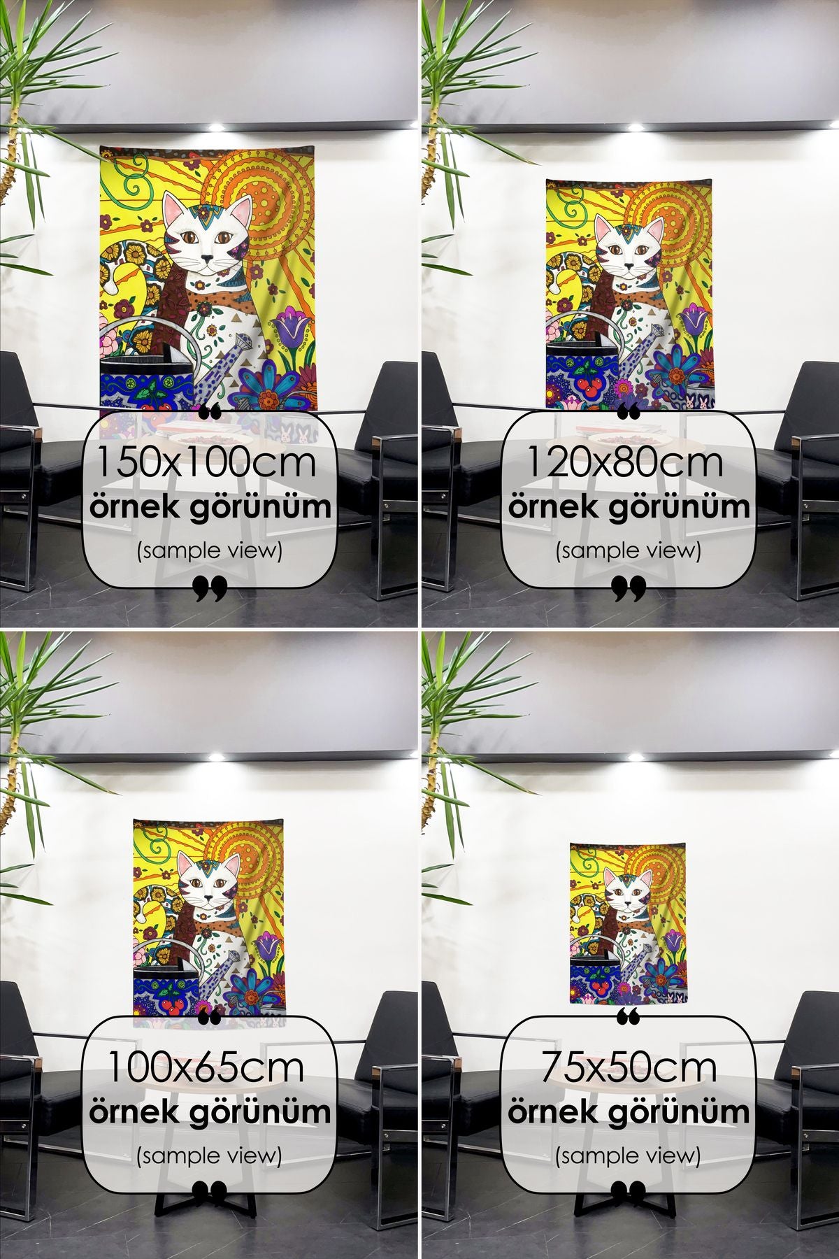 Doğanın Büyüsü: Etnik Desenler ve Kedi Portresi