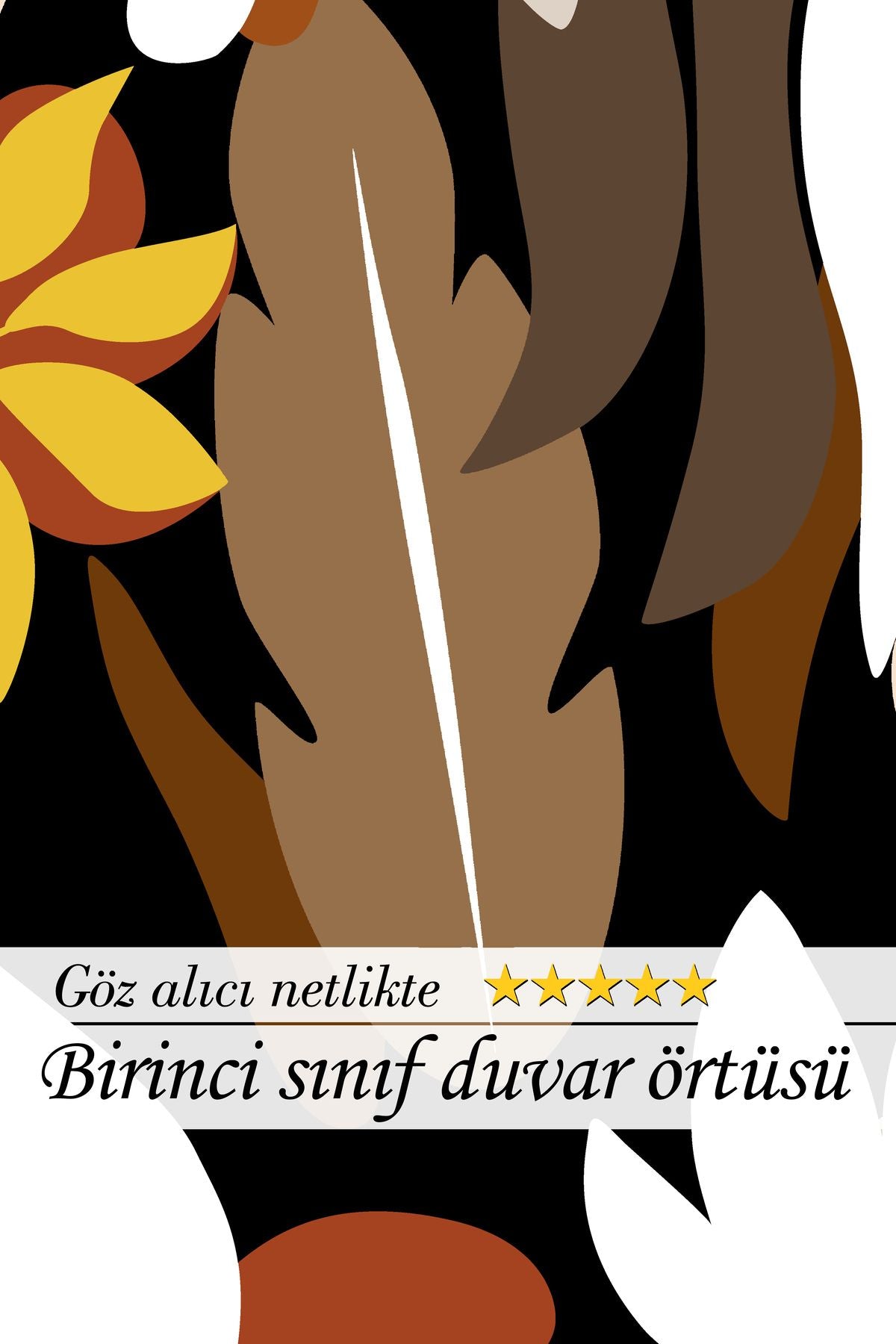 Vintage Yaprak Desenli