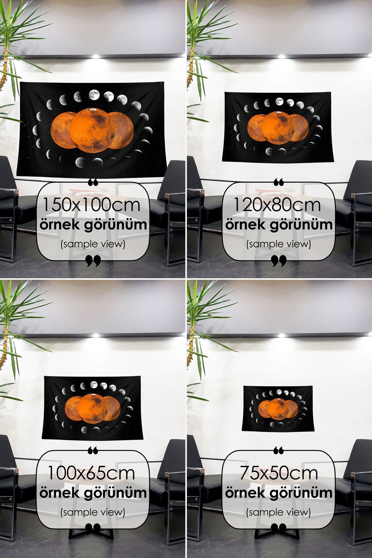 Mars'a Yolculuk " Ayın Evreleriyle Çevrili