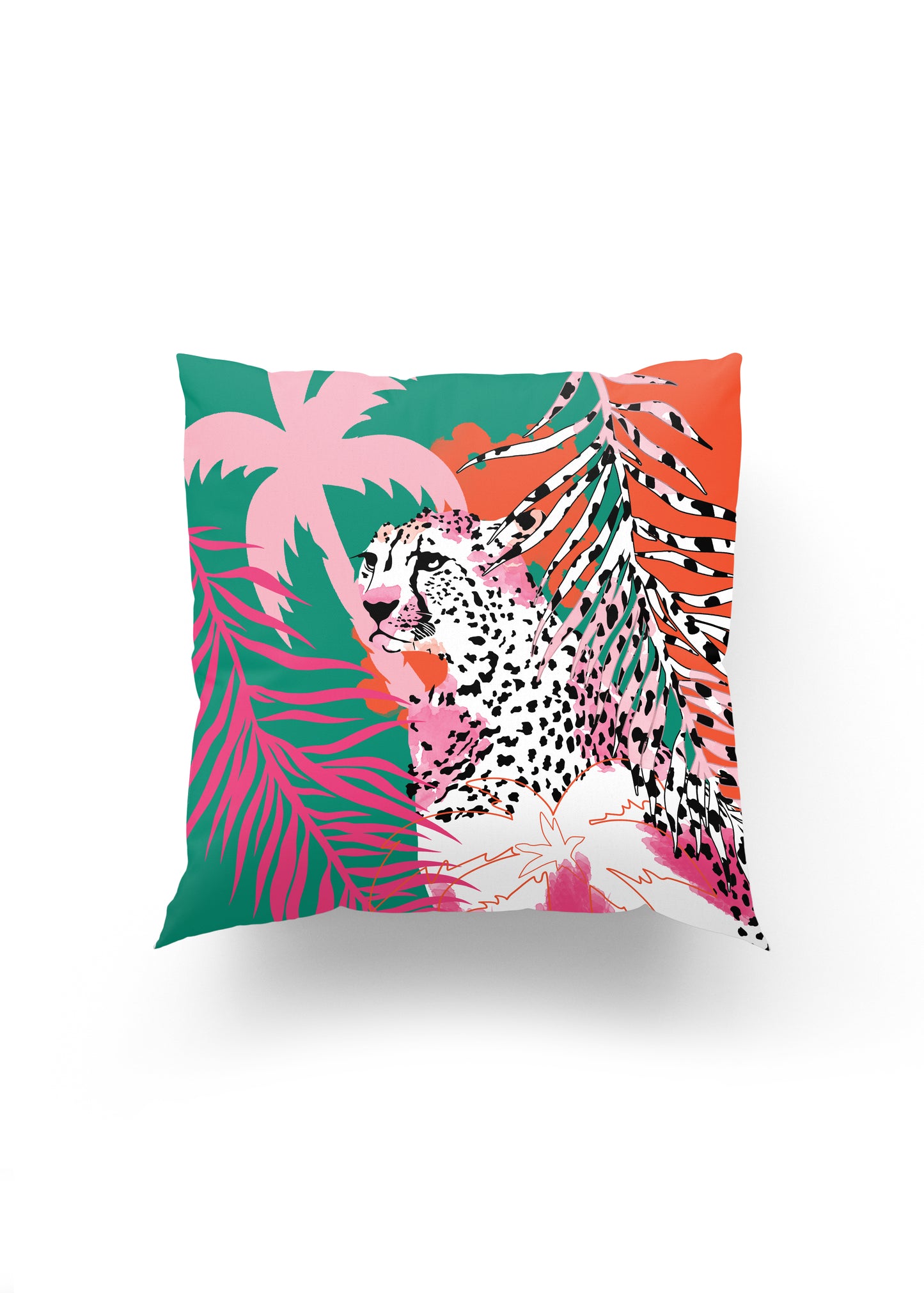 Jungle Luxe – Elit Tropikal Kırlent Kılıfı