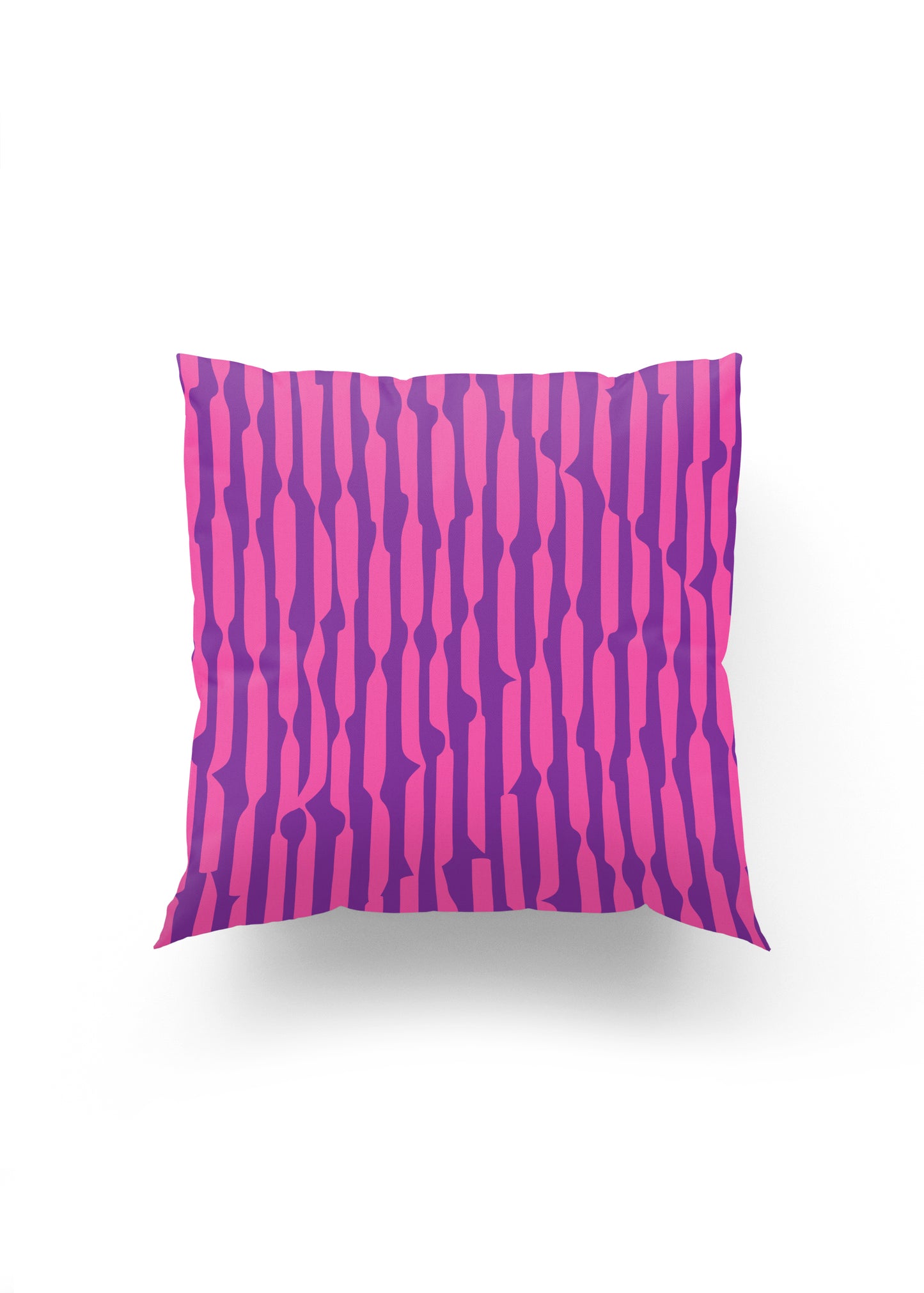 Pink Pulse – Soyut Ritimli Desenli Dekoratif Kırlent Kılıfı