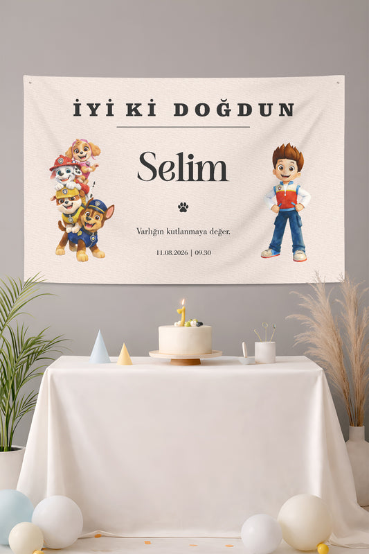 Kişiselleştirilebilir Doğum Günü Örtüsü (#271)