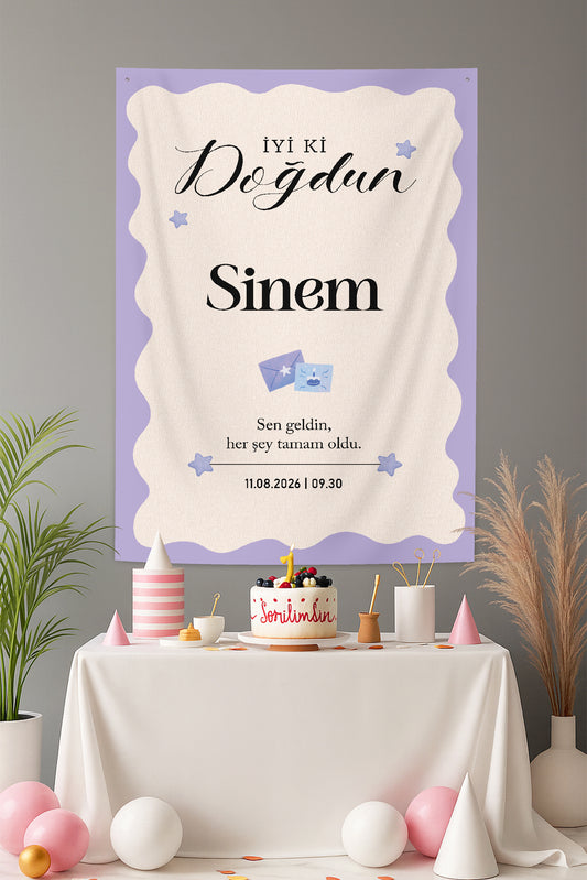 Kişiselleştirilebilir Doğum Günü Örtüsü (#273)