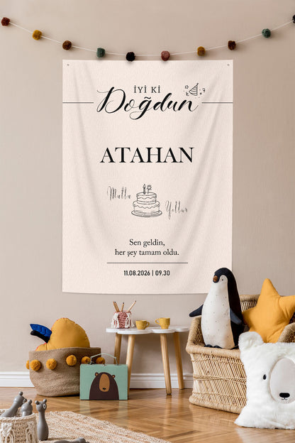 Kişiselleştirilebilir Doğum Günü Örtüsü (#282)