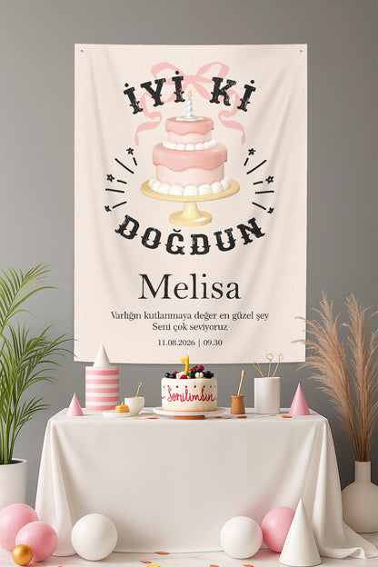 Kişiselleştirilebilir Doğum Günü Örtüsü (#284)