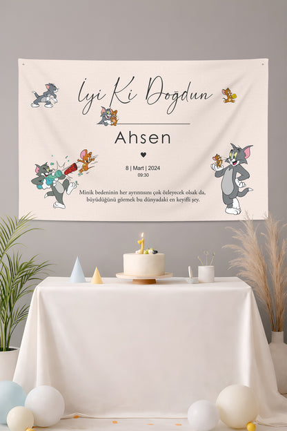 Kişiselleştirilebilir Doğum Günü Örtüsü (#182)