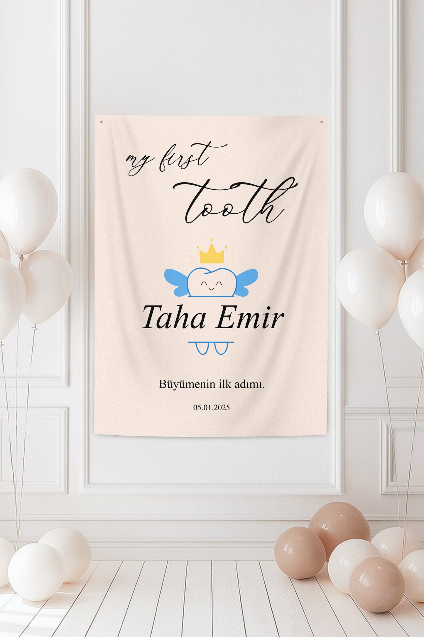 Diş Kutlama Gününe Özel Kişiselleştirilebilir Duvar Örtüsü (#185)