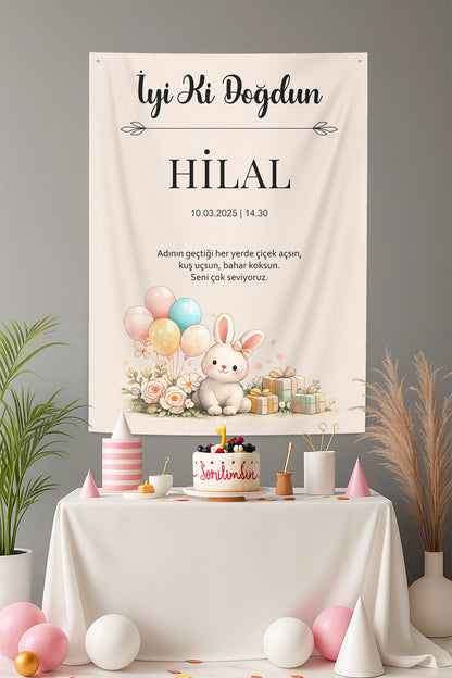 Kişiselleştirilebilir Doğum Günü Örtüsü (#186)