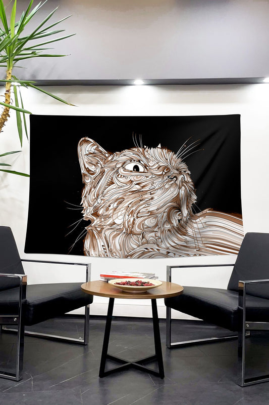 Sanat ve Gizem! Çizgi Sanatı Kedi