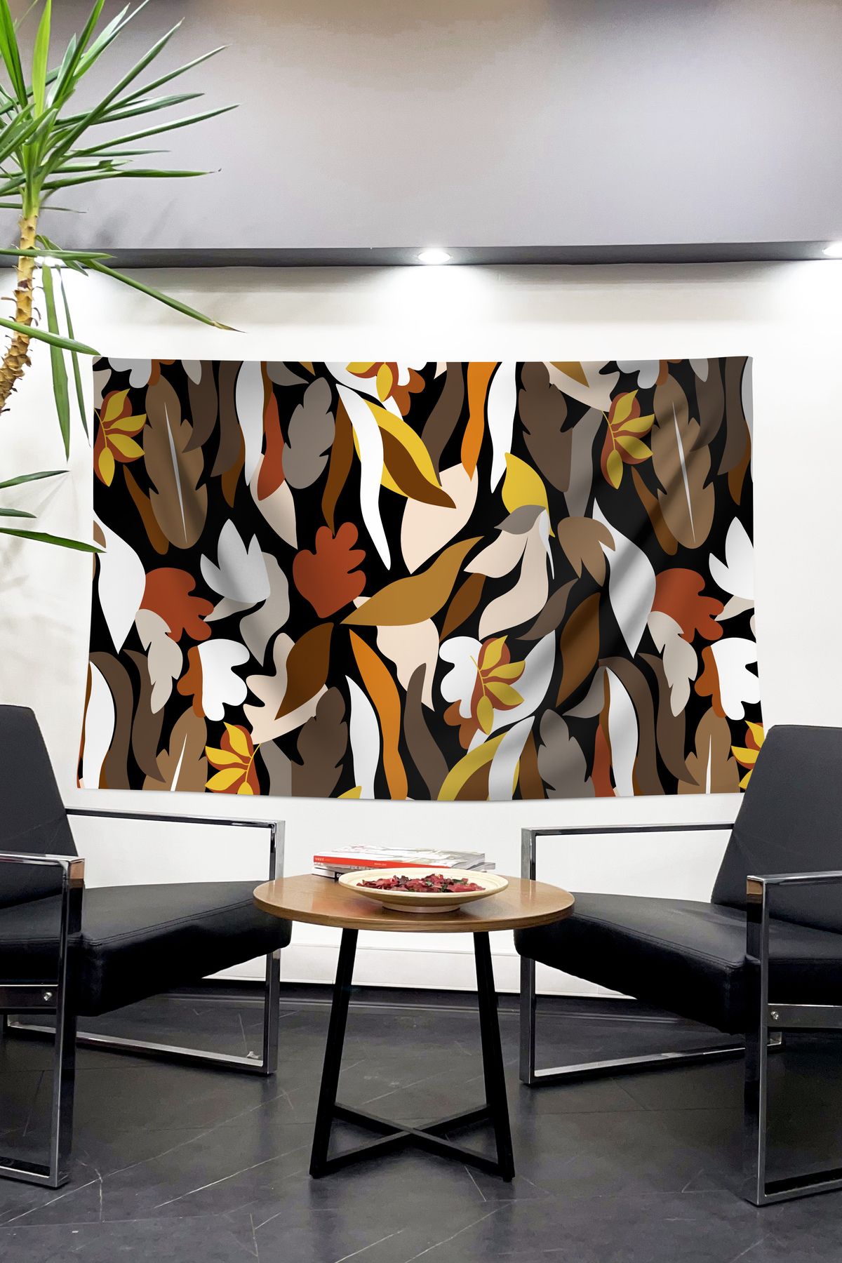 Vintage Yaprak Desenli