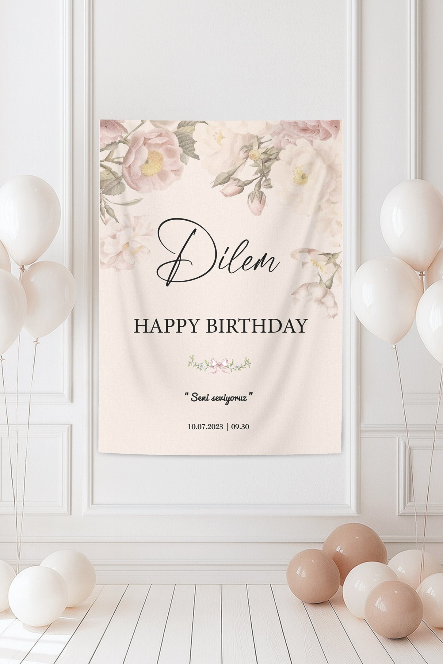 Kişiselleştirilebilir Doğum Günü Örtüsü (#238)