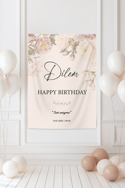 Kişiselleştirilebilir Doğum Günü Örtüsü (#238)