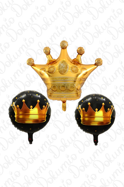 Gold Taç 3’lü Set (#BAL055)