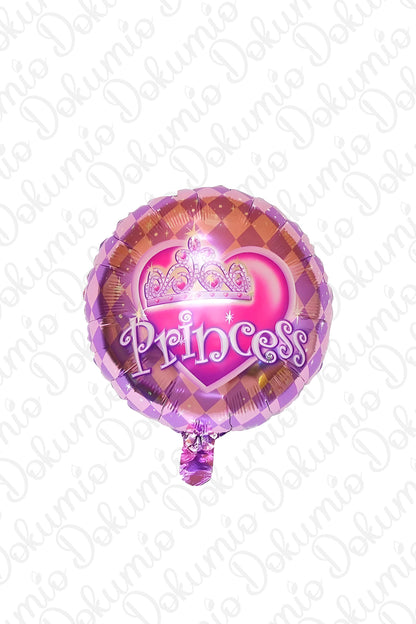 Prenses Yuvarlak Folyo Balon (#BAL057)