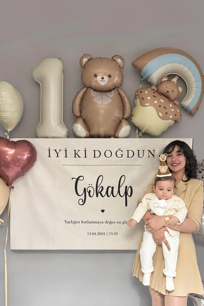 Kişiselleştirilebilir Doğum Günü Örtüsü (#4)
