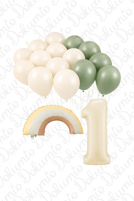 Retro Bohoo 17 Parça Balon Seti (#BAL001)