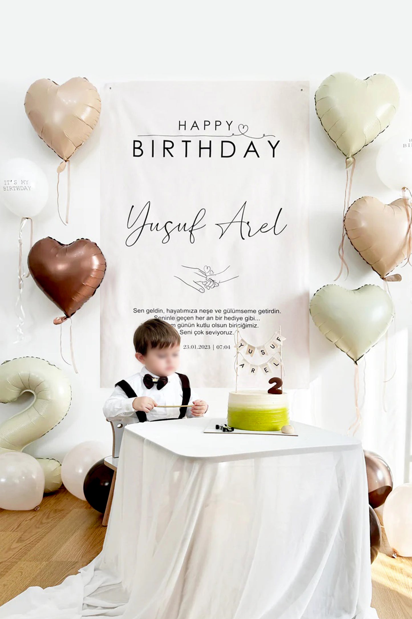 Kişiselleştirilebilir Doğum Günü Örtüsü (#17)