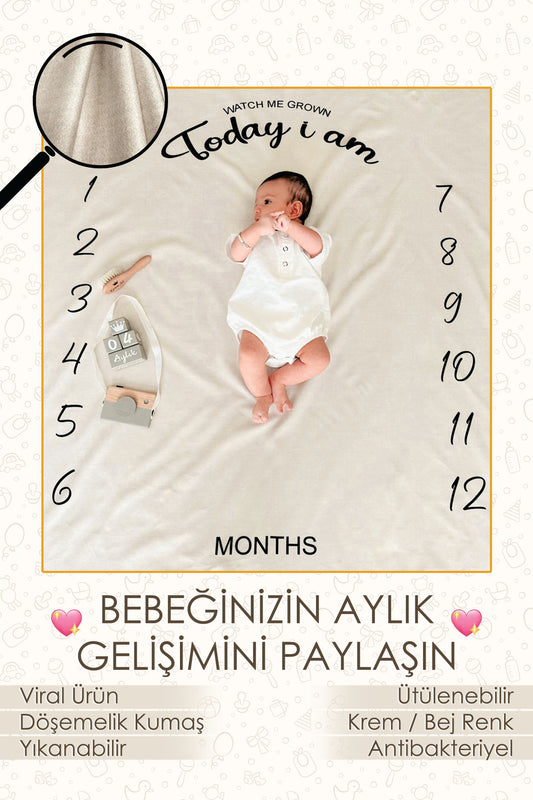 Ay Hatıra Örtüsü Çocuğunuzun Gelişimini Aylık Takip Edin