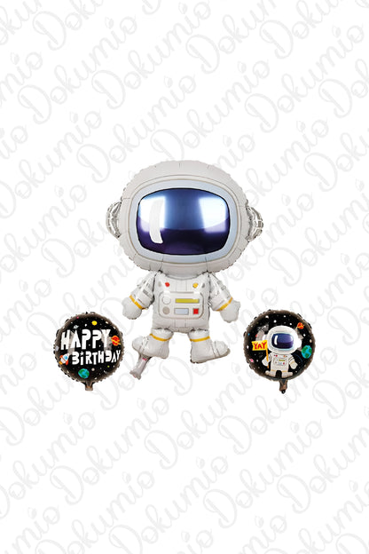 Astronot Folyo Balon 3’lü Set (#105)