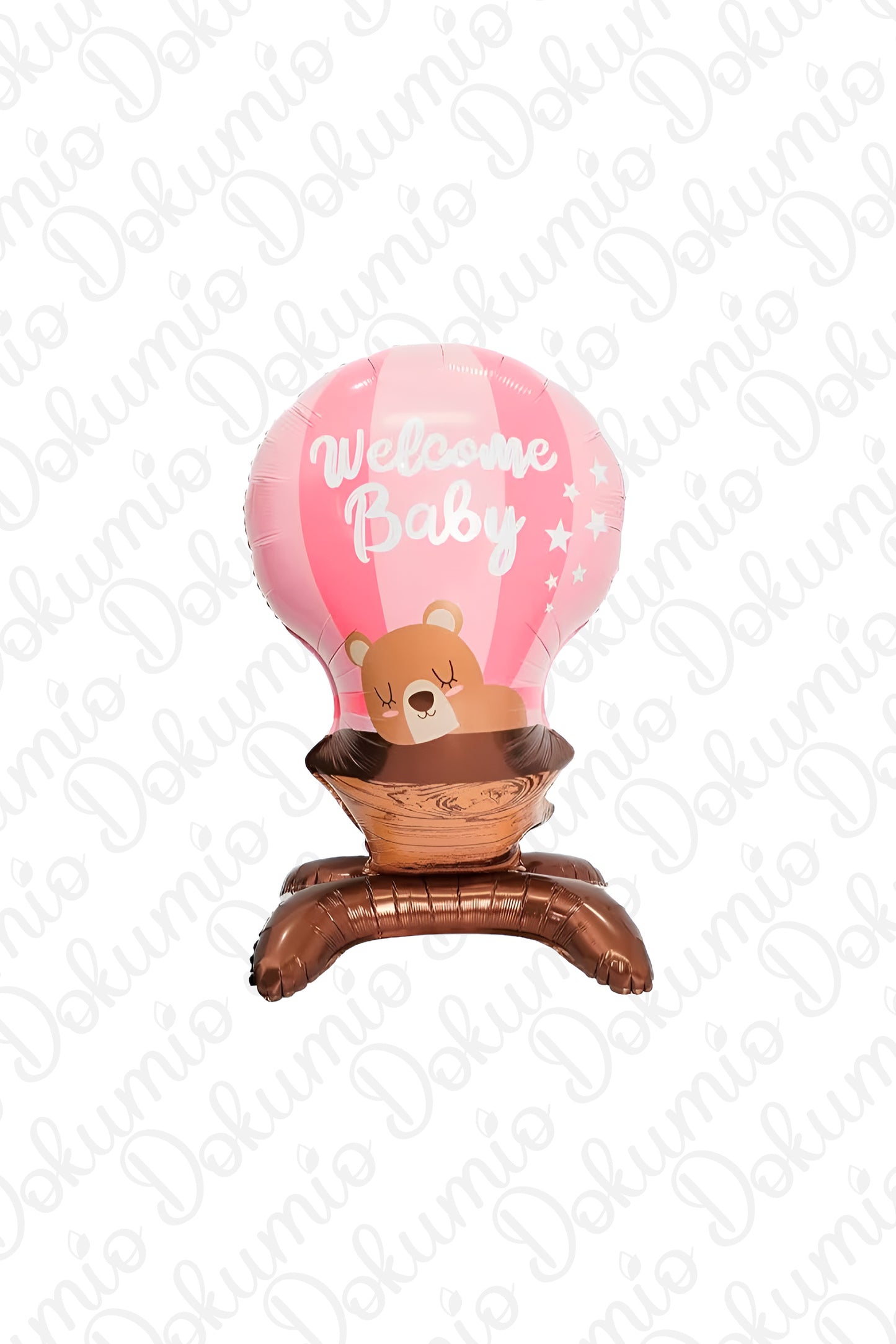 Ayaklı Welcome Baby Pembe Folyo Balon (#133)