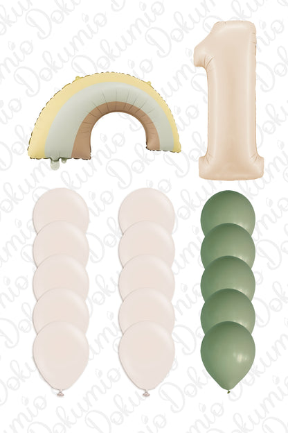 Retro Bohoo 17 Parça Balon Seti (#BAL001)