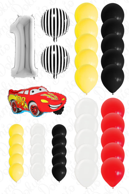 Yarışçı Bebek 54 Parça Balon Seti (#BAL007)