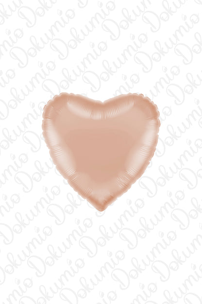 Bej Kalp Folyo Balon ( 45cm ) 18"