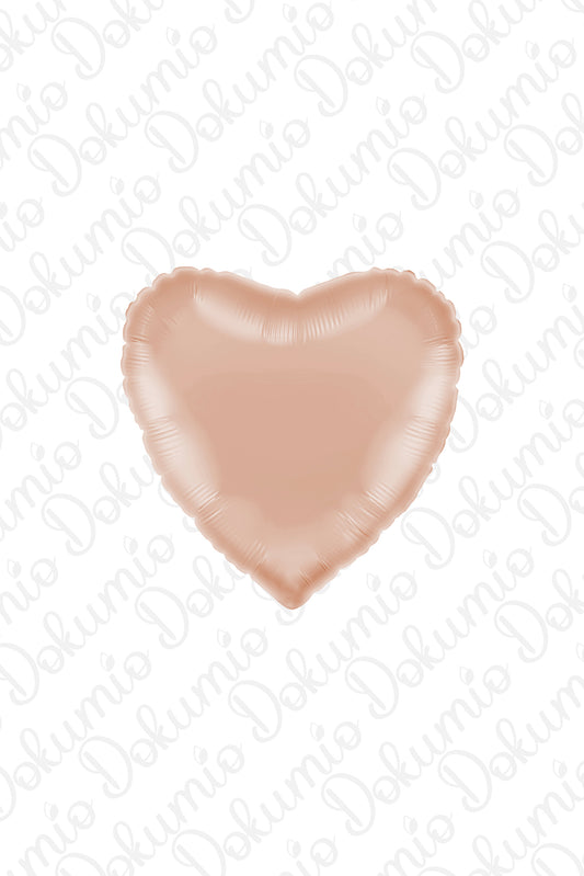 Bej Kalp Folyo Balon ( 45cm ) 18"