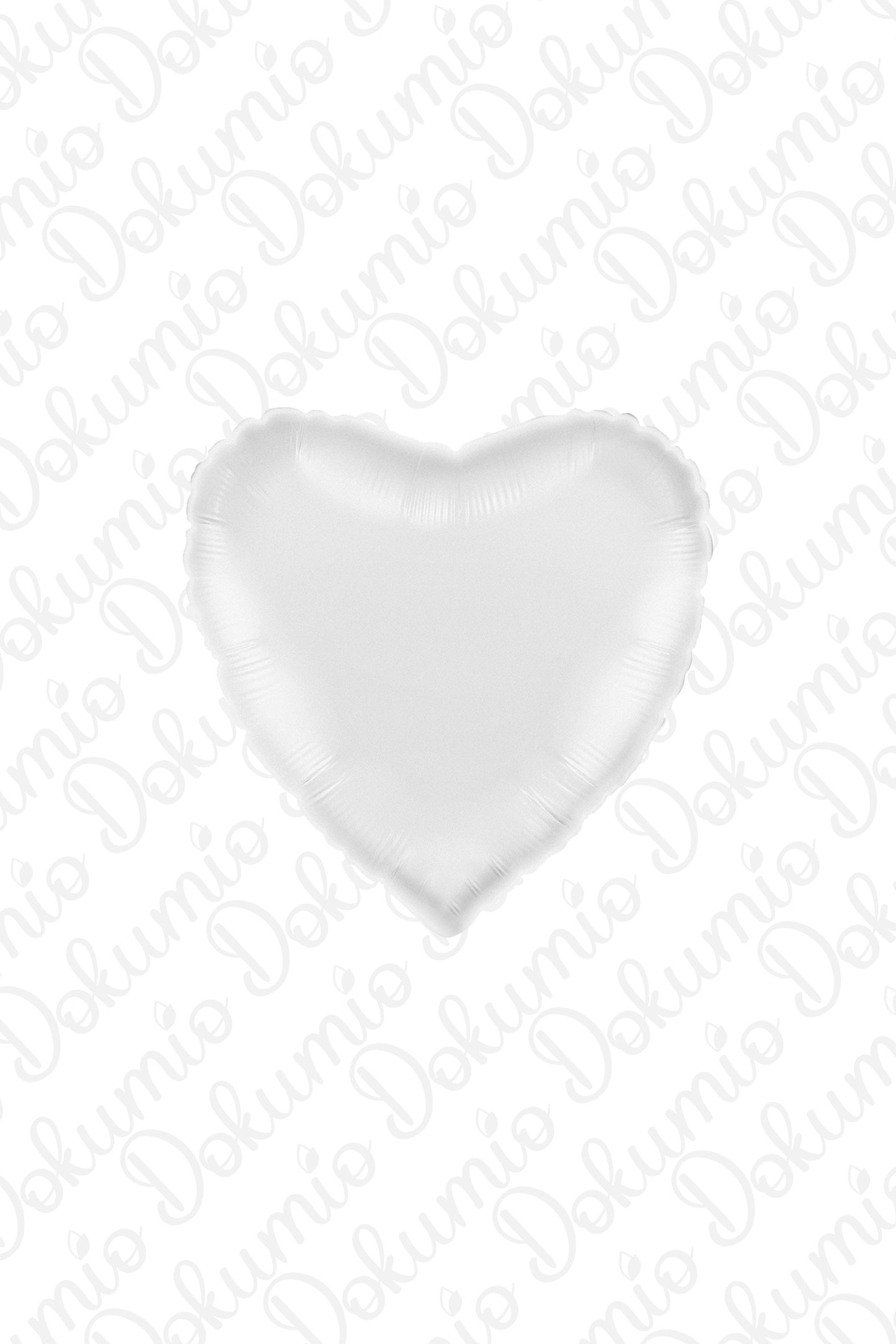 Beyaz Kalp Folyo Balon ( 45cm ) 18"
