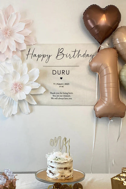 Kişiselleştirilebilir Doğum Günü Örtüsü (#5)