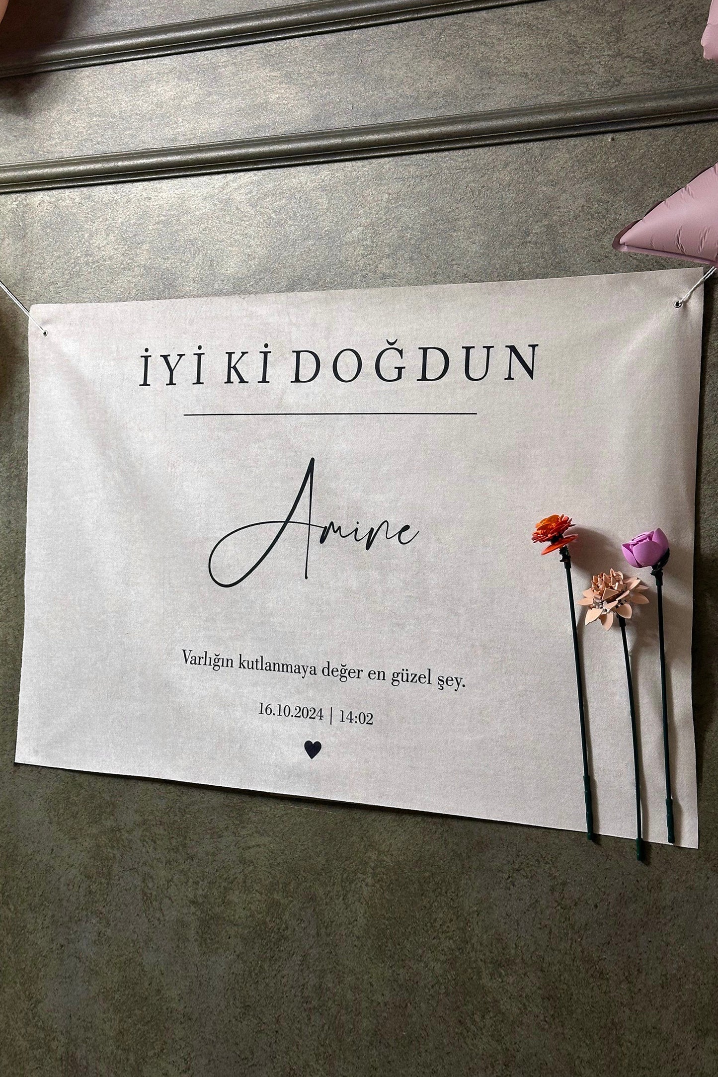 Kişiselleştirilebilir Doğum Günü Örtüsü (#2)