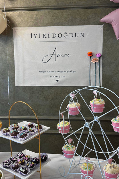 Kişiselleştirilebilir Doğum Günü Örtüsü (#2)