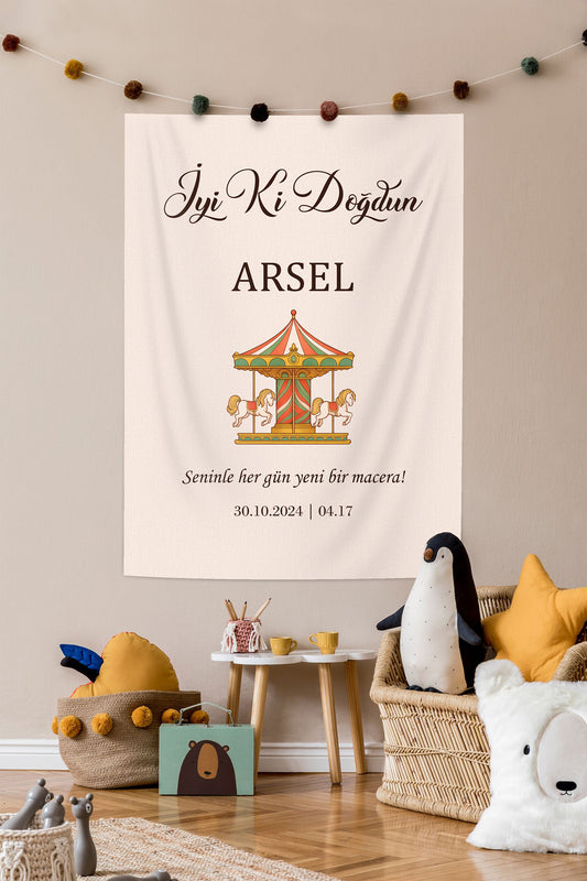 Kişiselleştirilebilir Doğum Günü Örtüsü (#115)