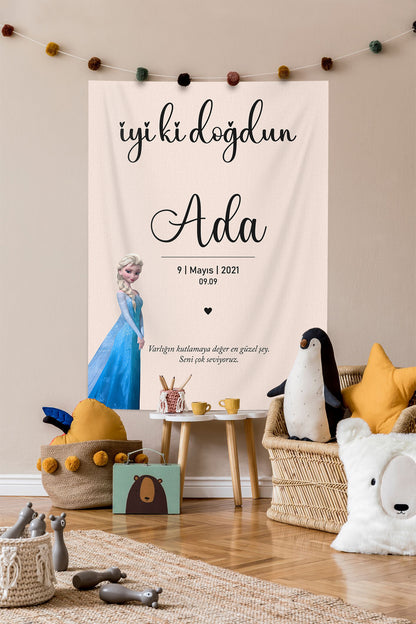 Kişiselleştirilebilir Doğum Günü Örtüsü (#65)