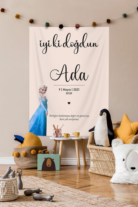 Kişiselleştirilebilir Doğum Günü Örtüsü (#65)