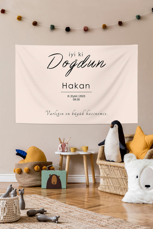 Kişiselleştirilebilir Doğum Günü Örtüsü (#6)