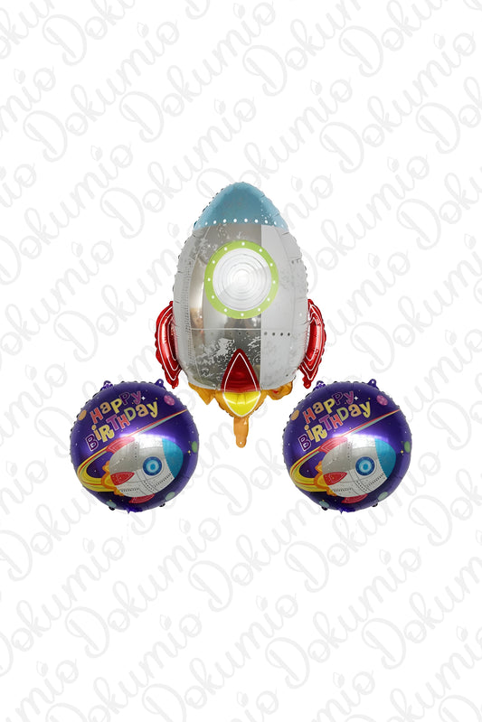 Roket Folyo Balon 3’lü Set (#104)