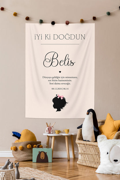 Kişiselleştirilebilir Doğum Günü Örtüsü (#125)