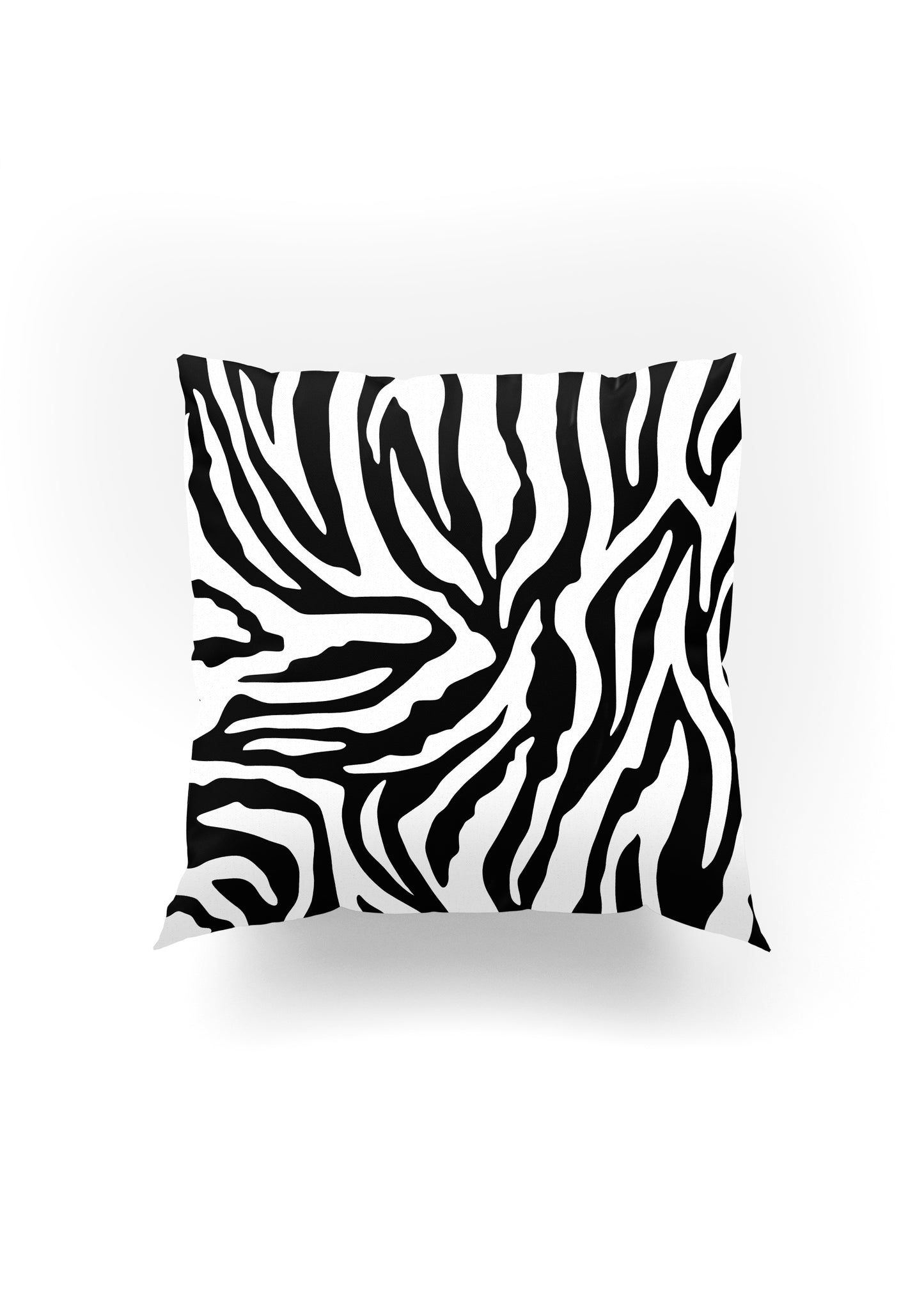 Wild Chic – Siyah Beyaz Zebra Desenili Kırlent Kılıfı