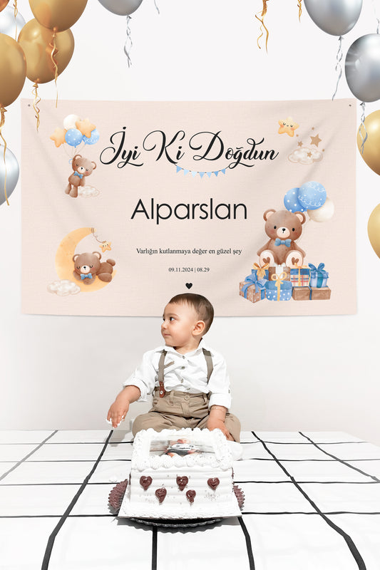 Kişiselleştirilebilir Doğum Günü Örtüsü (#120)