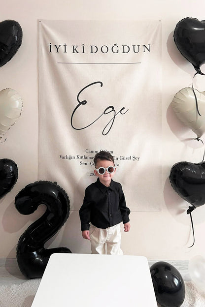 Kişiselleştirilebilir Doğum Günü Örtüsü (#24)