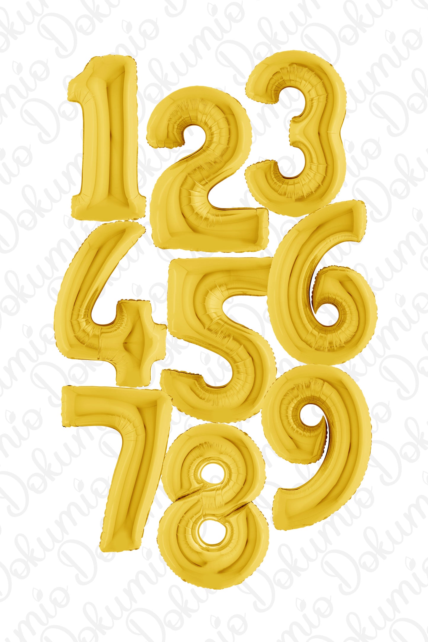 Gold Renk Rakam Folyo Balon ( 70cm)