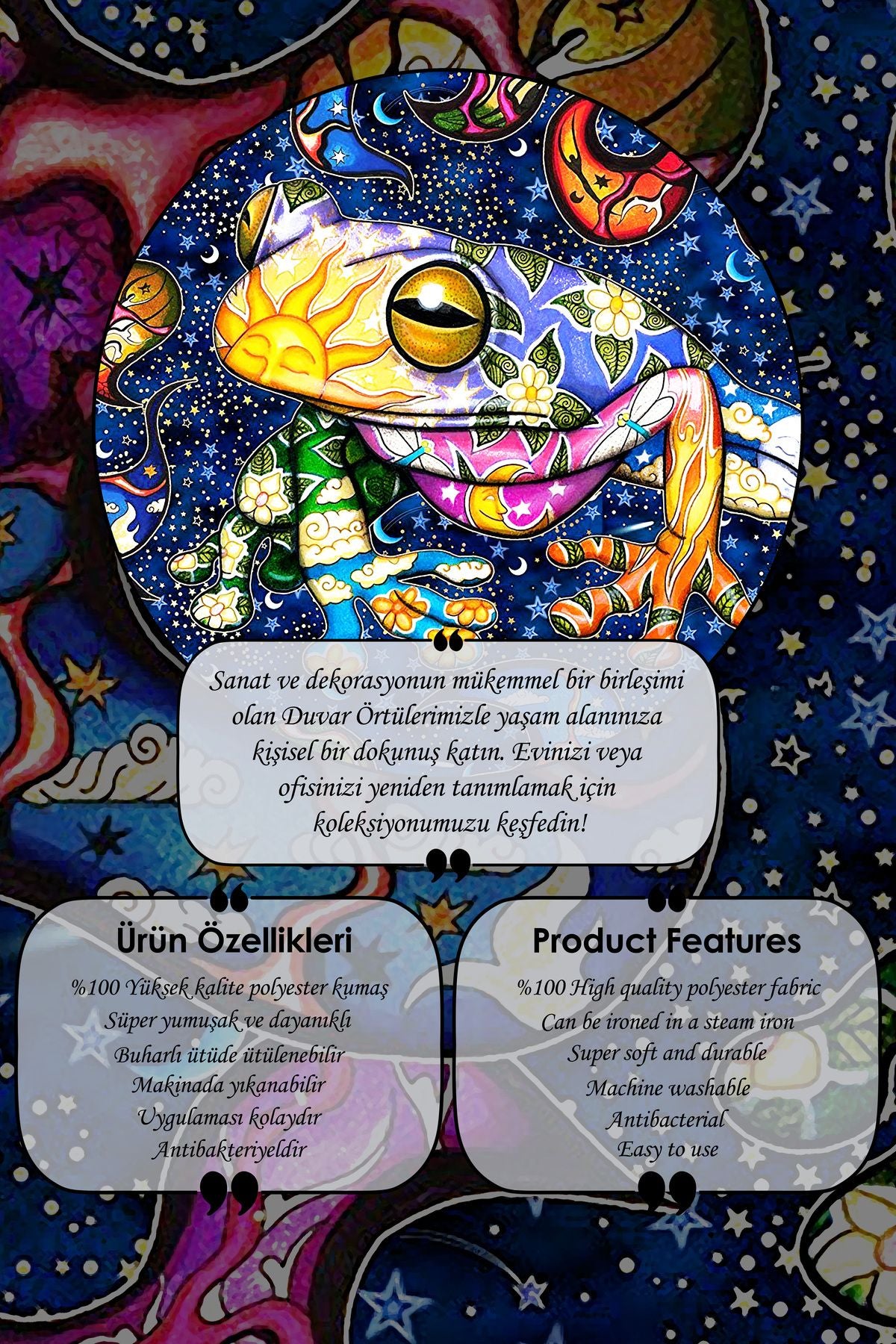 Renklerin Dansı: Psikedelik Rüya ve Sevimli Kurbağa